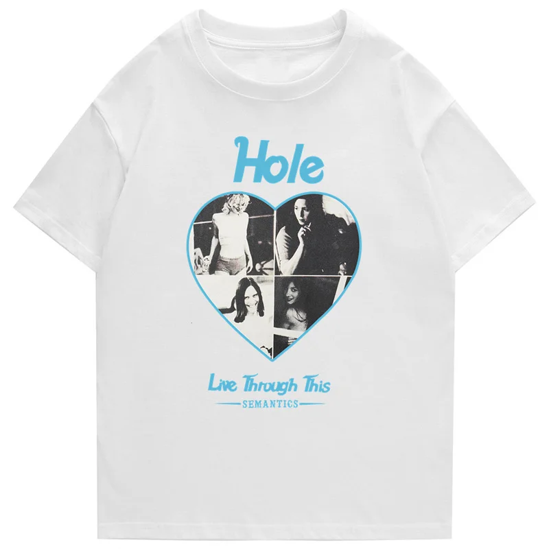 Мужская хлопковая футболка с коротким рукавом Повседневная принтом сердца и