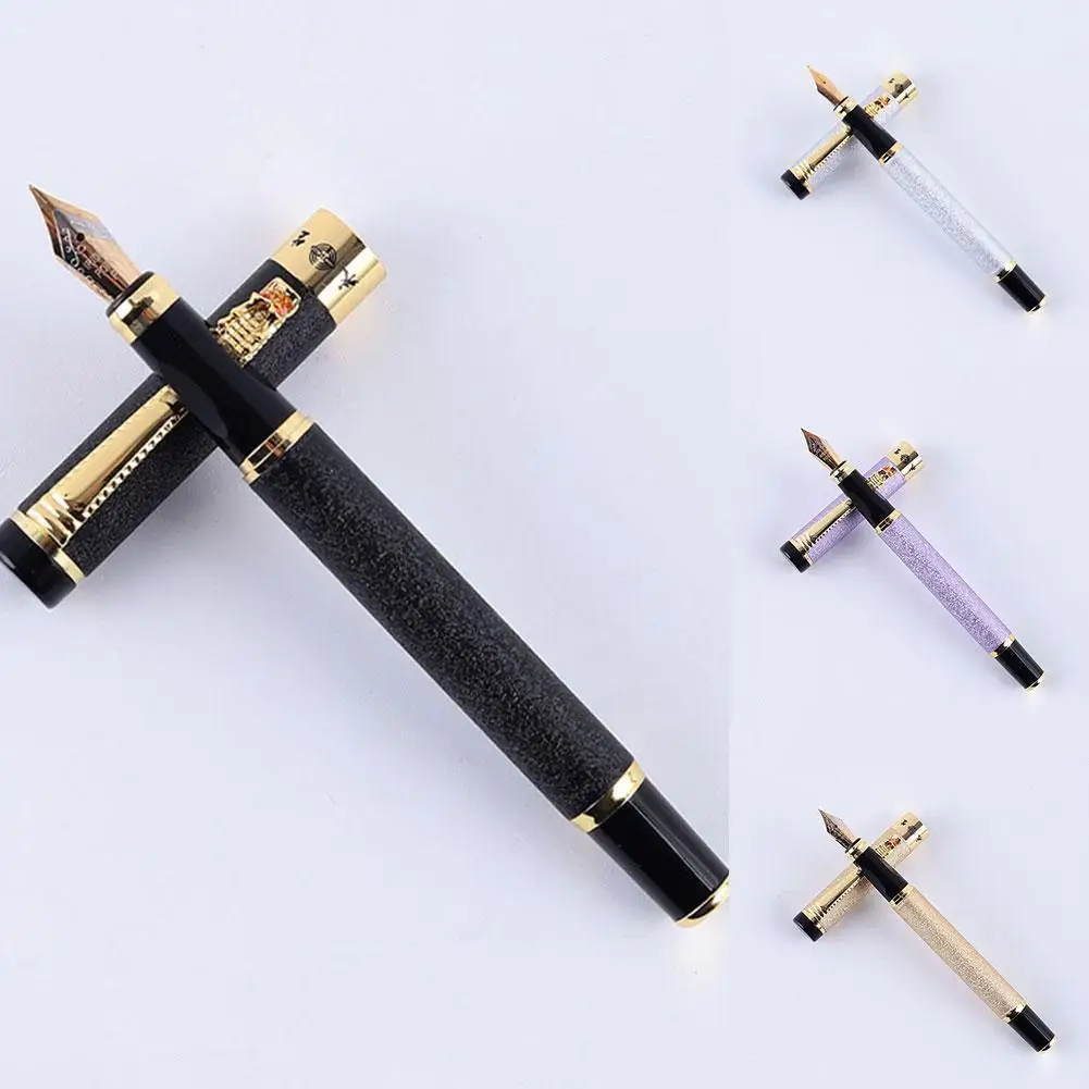 

Metal Ink Sac Fountain Pen Student Calligraphy Immortal Business Pen Pen Businessman Office Fountain Fountain Office Statio G9t9