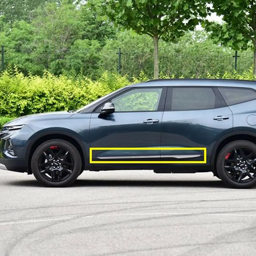 

For Chevrolet Blazer 2019 2020 Car Side Door Body Molding Trim Cover Accessories