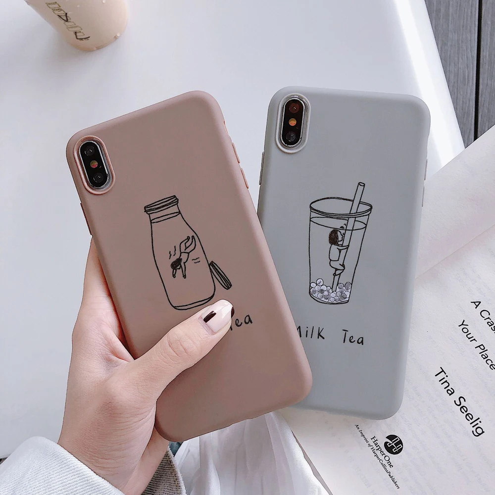 Simple Letter Phone Case For iPhone 11 Pro 6 6s 7 8 Plus X XR XS Max SE 2020 Shockproof Cute Heart Ultra Thin Full Cover Shell |