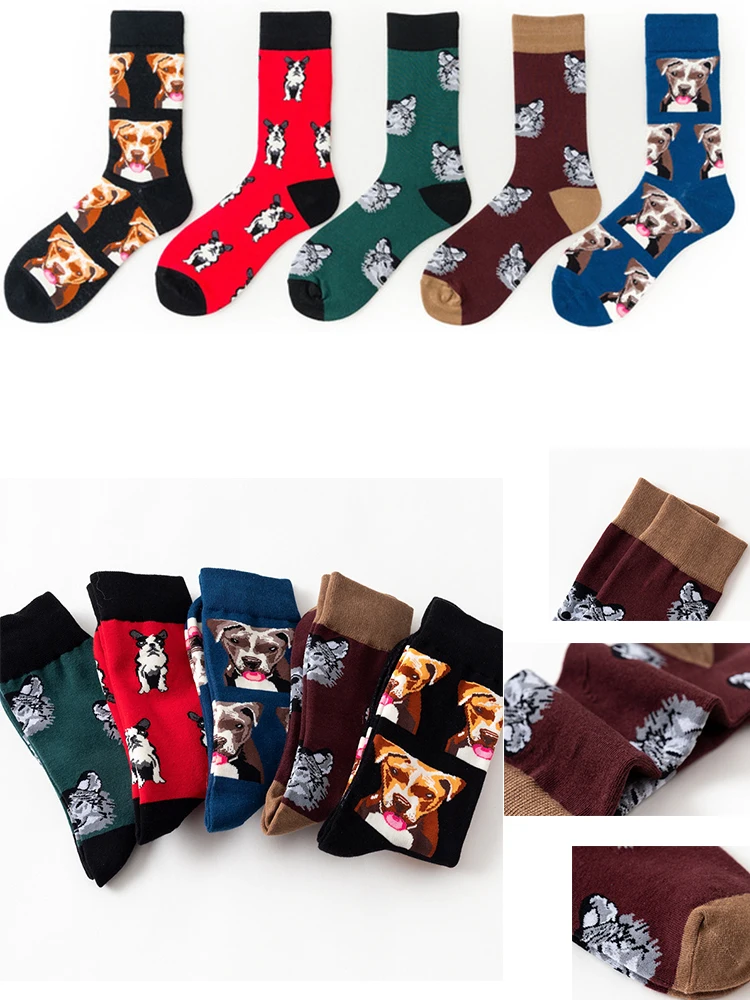 Женские носки; calcetines harajuku; забавные женские носки; calcetines mujer skarpetki damskie meias bamboo; женские носки с Мопсом; сезон осень