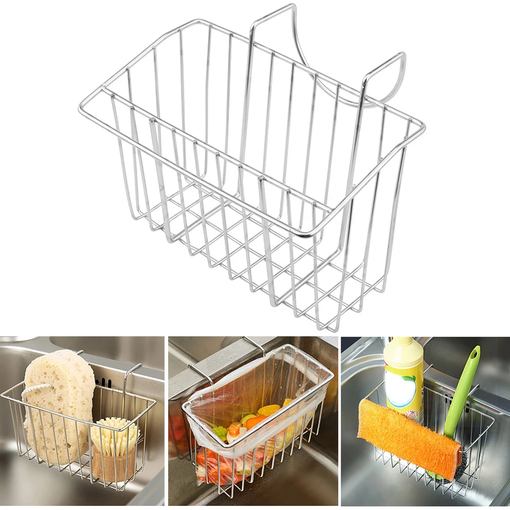 Держатель для губок на кухню корзина раковины Caddy щетка мытья посуды Слив