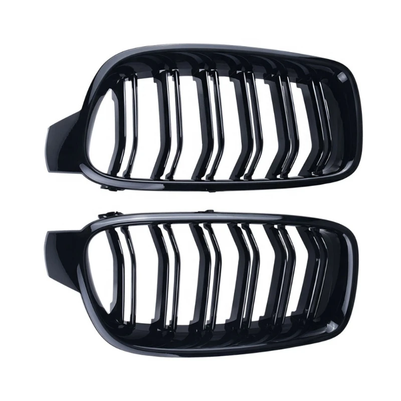 

Middle Grille Grill,fits For B.M.W. 3-Series F30 F35 2013-2019 Replacement Double Slats Bumper Kidney Grill Trim