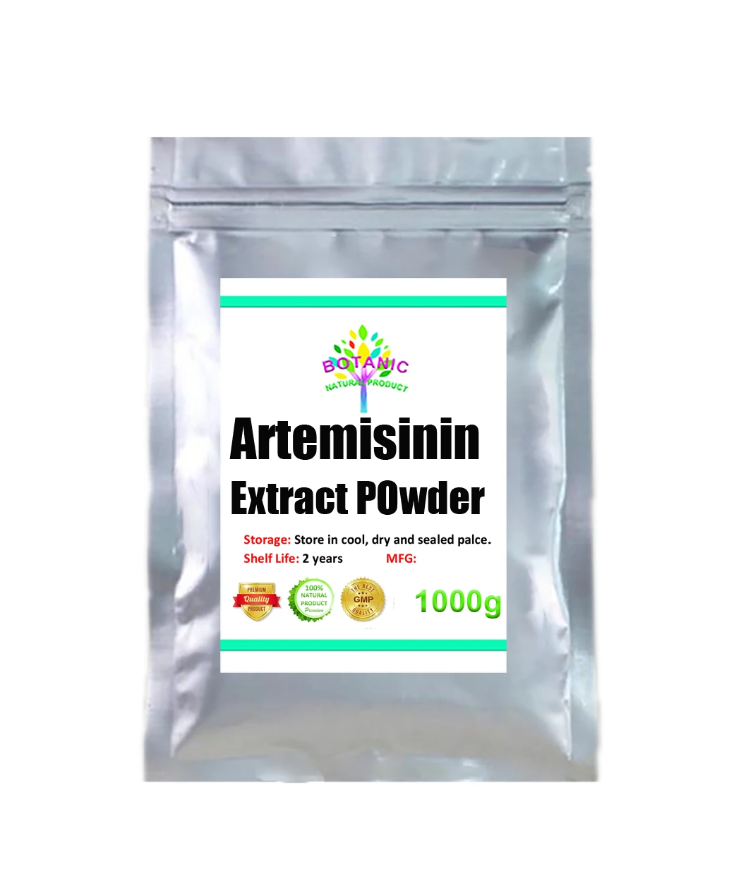 

100-1000g, Artemisia extract. Artemisinin powder, relieving heat, steaming, cooling blood, hemostasis, prevention and treatment