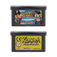 video game cartridge console card 32 bits klonoa series for nintendo gba