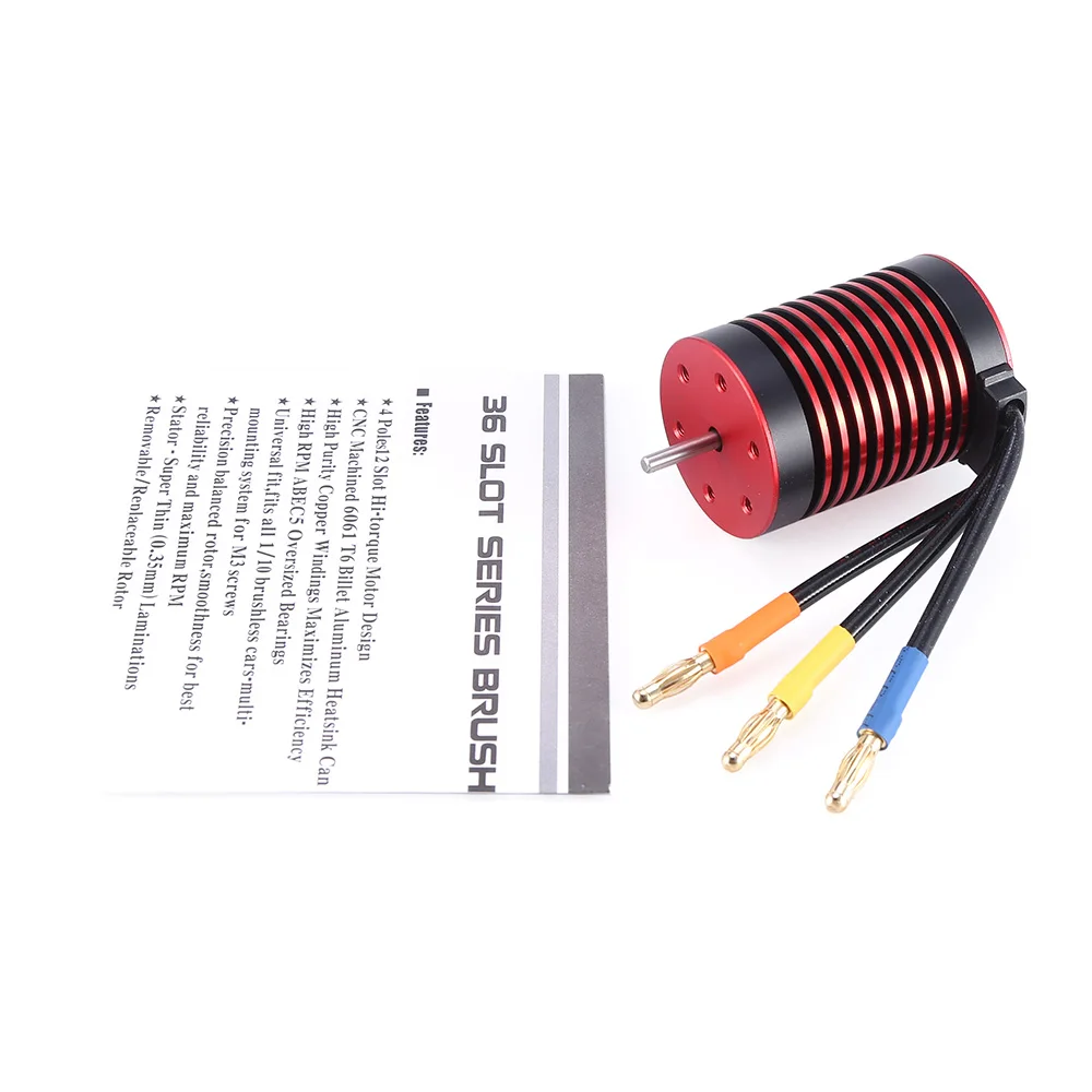 

GTSKYTENRC F540 Series 3300KV/4370KV 3S Brushless Waterproof Motor For RC 1/10 Car