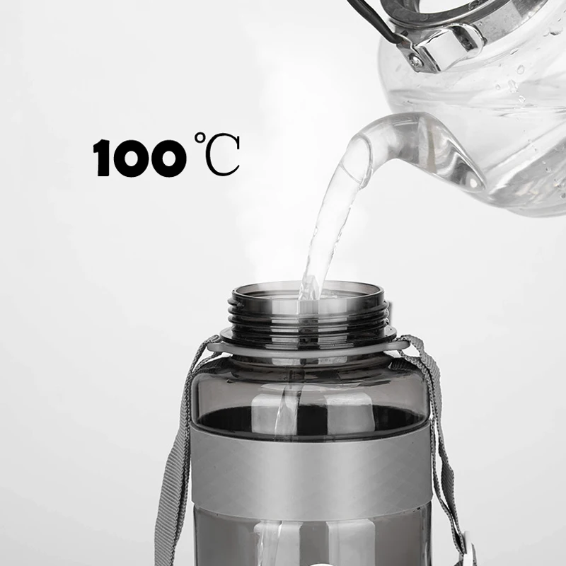 2020 Новая Спортивная бутылка для питьевой воды с соломой BPA бесплатно 1000 мл 2000