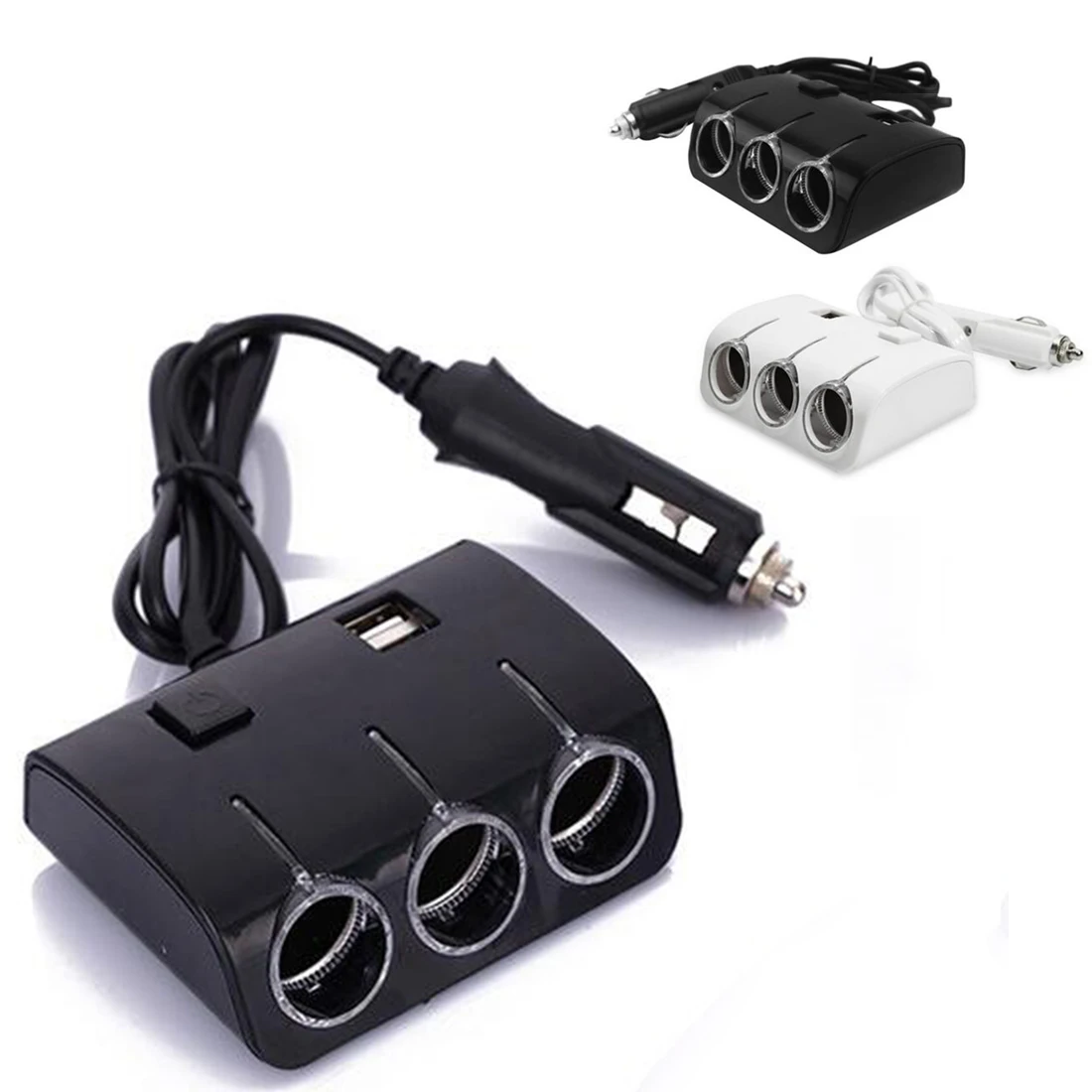 Автомобильное зарядное устройство адаптер 120 Вт Авто прикуриватель сплиттер