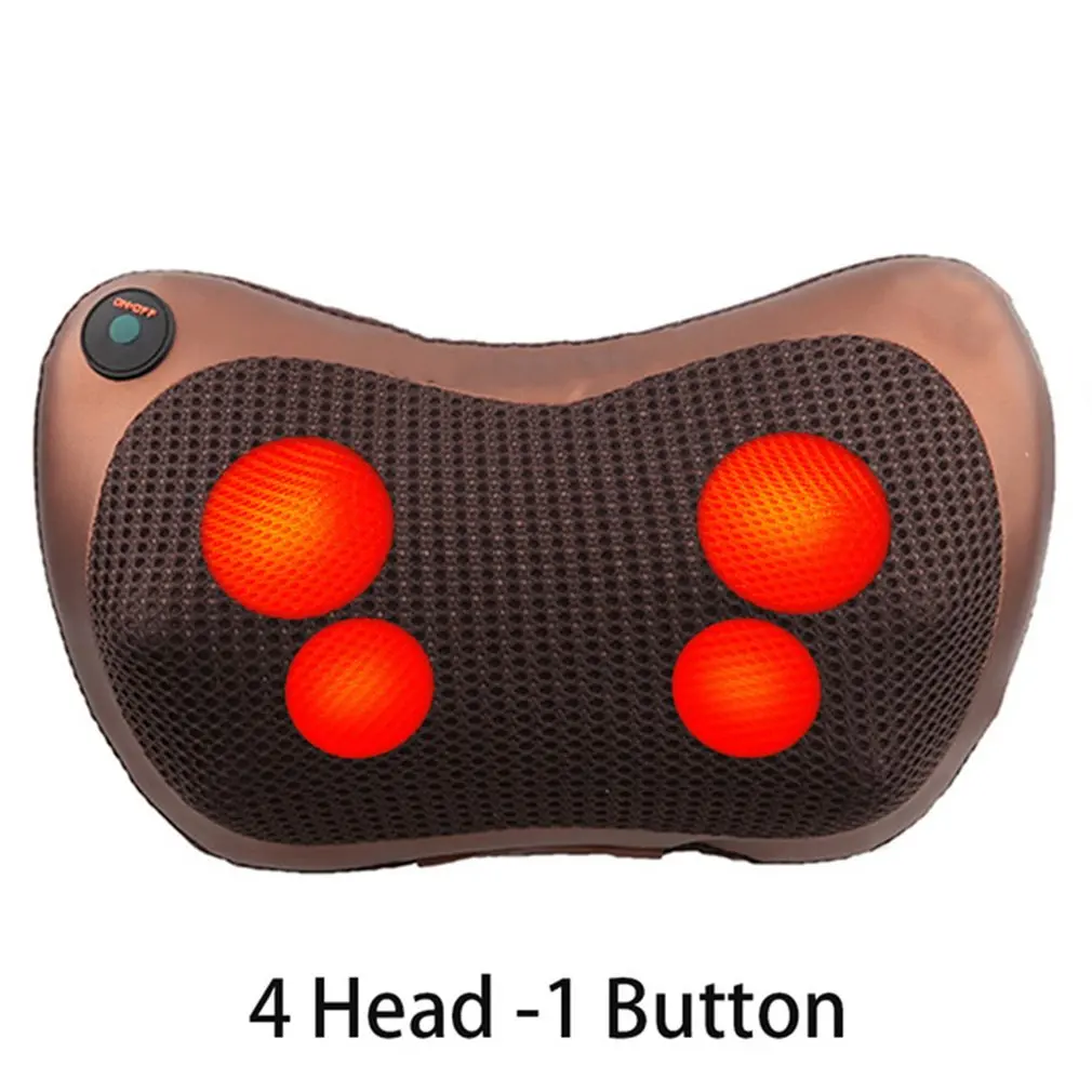 

Multifunctional Electric Massage Cushion For Car And Home Massage Pillow For Head Neck Back And Waist