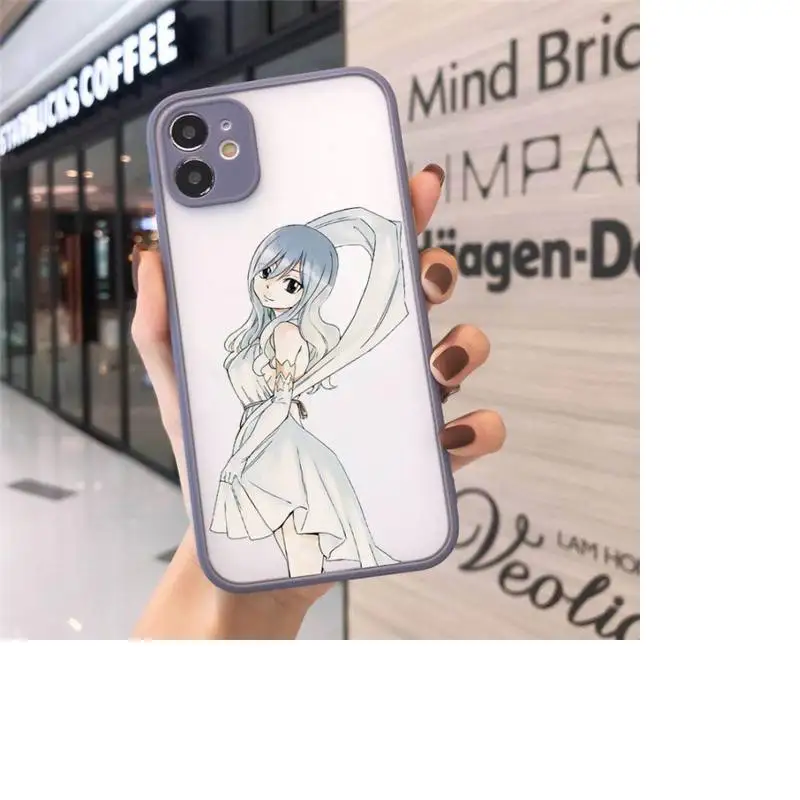 

Fairy Tail anime manga luxury Phone Cases shell matte transparent For iphone 7 8 11 12 plus mini x xs xr pro max cover