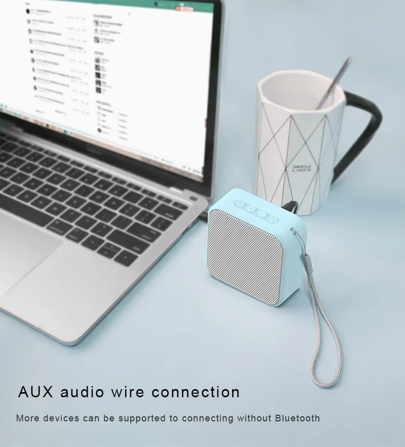 Portable Bluetooth speakers Wooden Subwoofer Speaker mini HD HiFi Sound Music Speaker for Home Palm bsize Support TF loudspeaker
