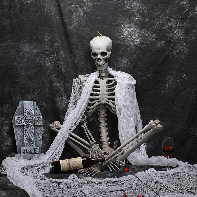 

Модель скелета, 40/60 см, для изучения анатомии, художественный эскиз, гибкая анатомическая кость человека, декор для Хэллоуина