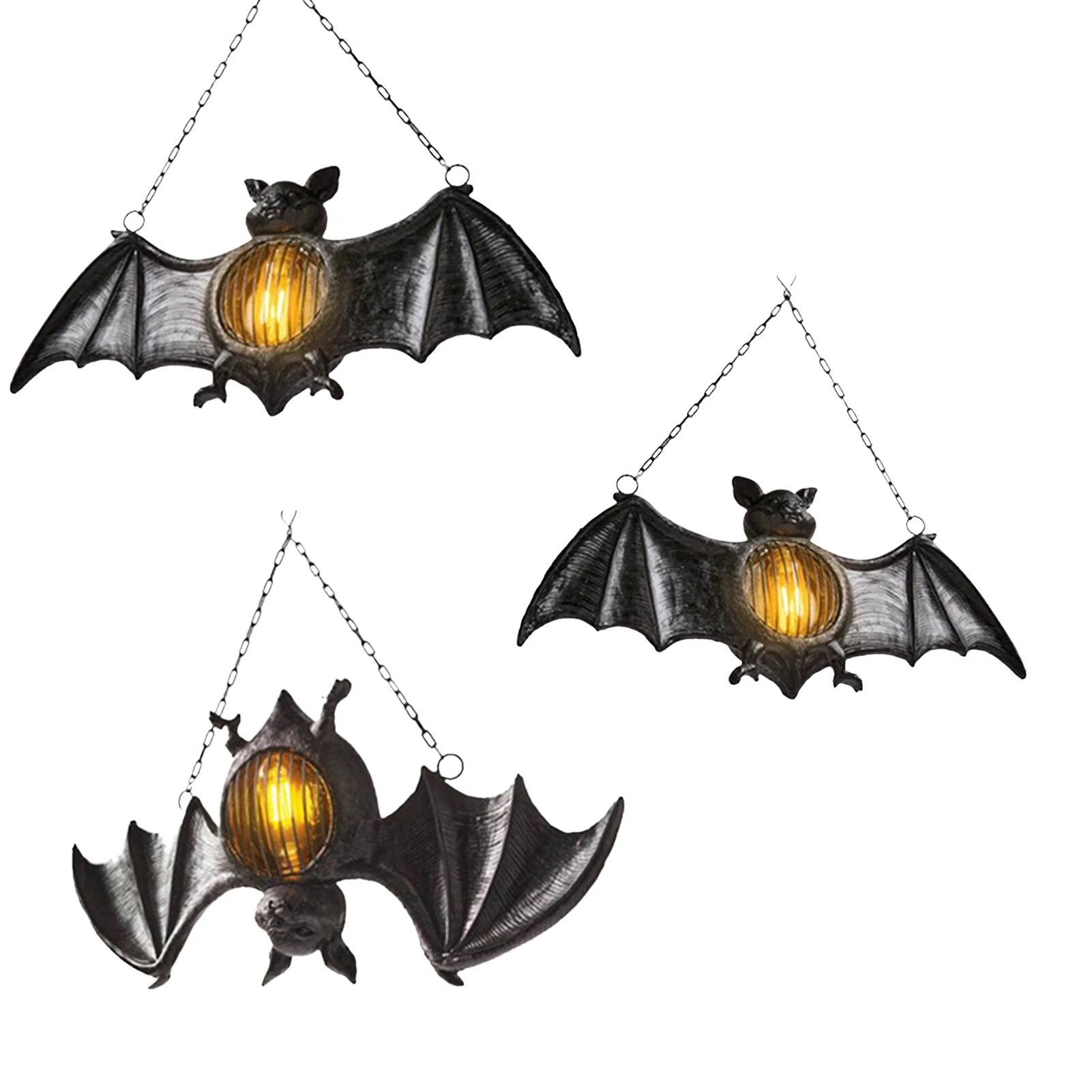 

Ужасная светодиодная подвеска «летучая мышь», украшение на Хэллоуин, реквизит для вечеринки, имитация летучая мышь в винтажном ретро стиле,...