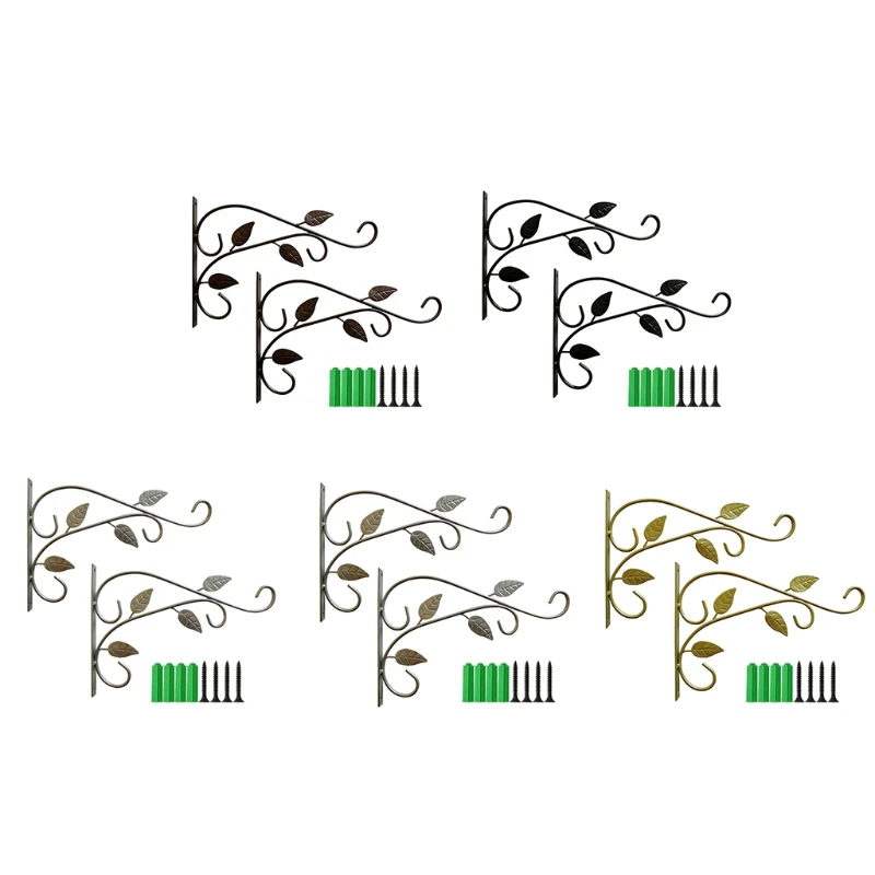 

Настенный подвесной кронштейн для растений, кованая железная корзина для цветов, кормушки для птиц, ветряные колокольчики для помещений