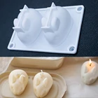 3D фотосвеча, форма 26, форма для мусса, десерта, выпечки кролика, украшение для дома ручной работы