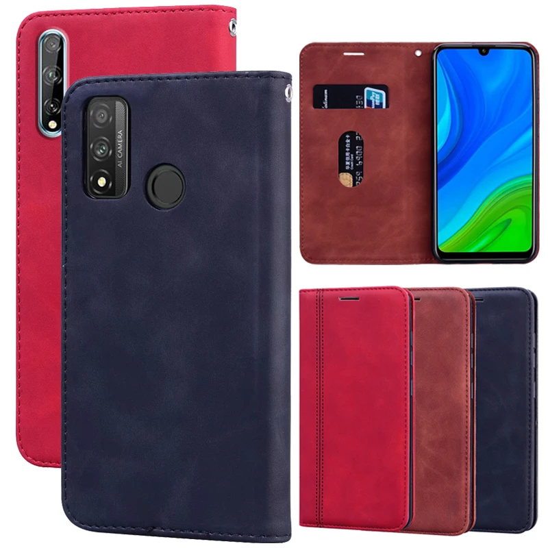 

Leather Case For Huawei P Smart S Flip Cover Capa Magnetic Funda on P Smart 2020 Wallet Bag Protector Telefon Shell Cover Capa