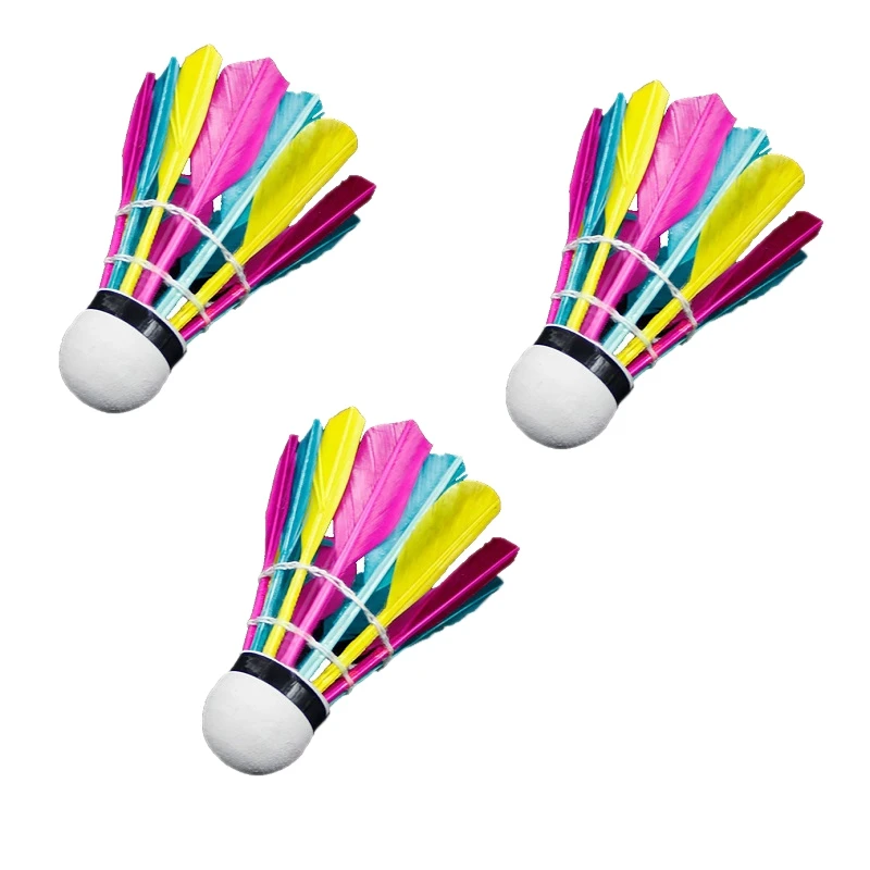 

Badminton Balls Professional Colorful Badminton Balls for Training Shuttlecocks Durable Badminton Training Accessories