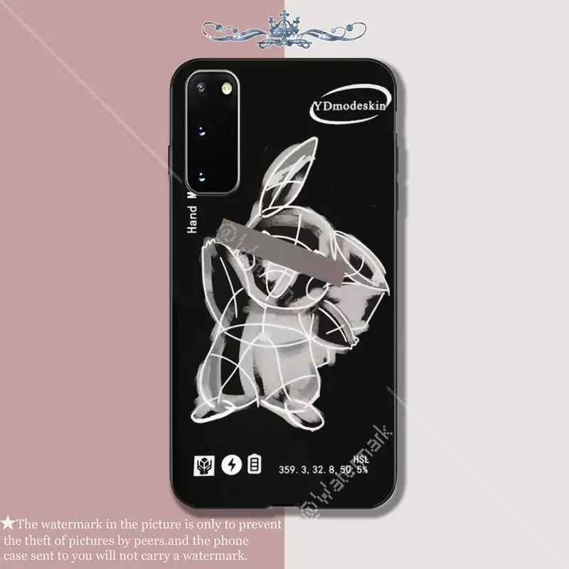 Original DIY Design Pikachu Phone Case Coque For Samsung Galaxy S9 S10 S20 Plus Note8 Note9 Note10 A80 A01 Silicone Cases Cover | Мобильные