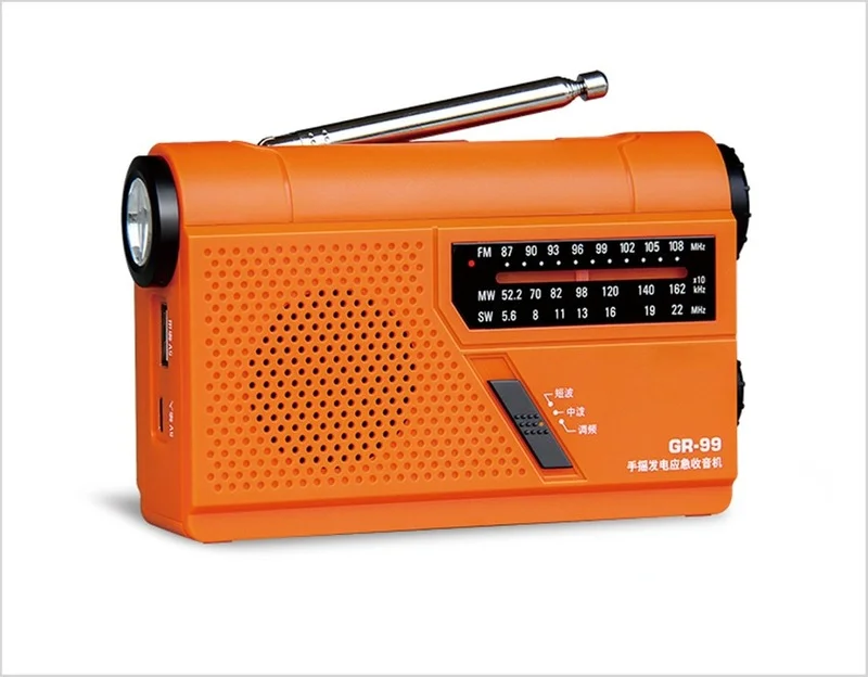 Free Shipping GR-99 FM Radio Medium Wave Short Small Hand Powered Home Emergency | Электроника