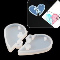 love locks for lovers pendant silicone mold diy epoxy resin mould jewelry tools