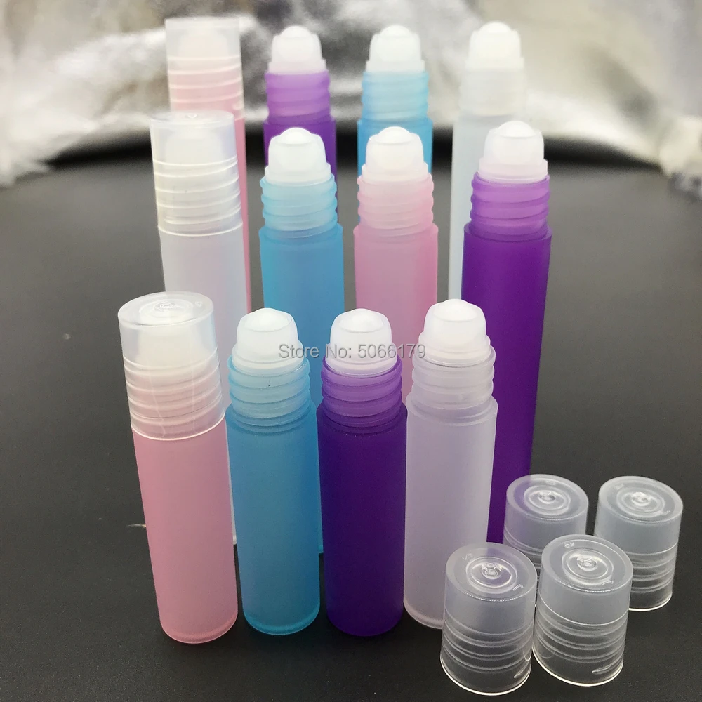 5ml8ml10ml Pink/Blue Cosmetic Essential Oil Container Makeup Roll on Perfume Bottle Purple Scent Parfum Refillable Sample | Красота и