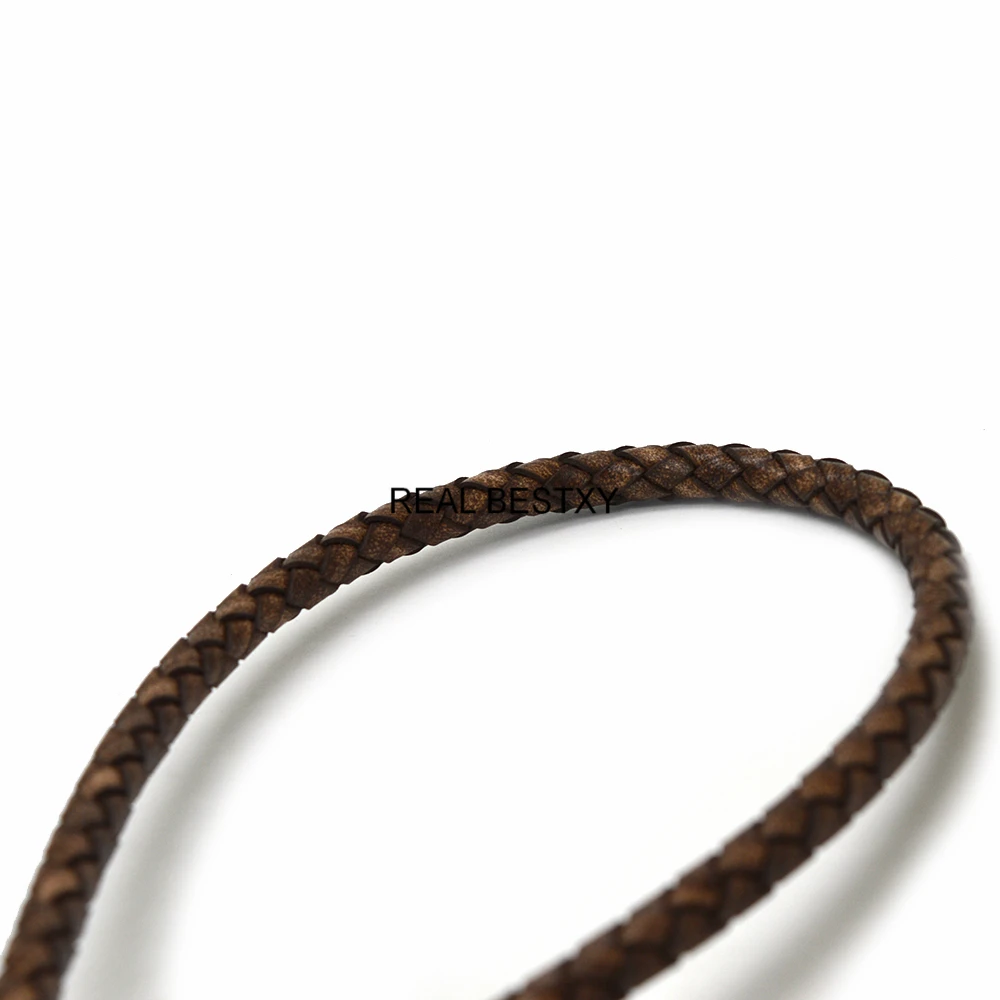 1 м ретро коричневый первый слой веревка из воловьей кожи 6 мм натуральный