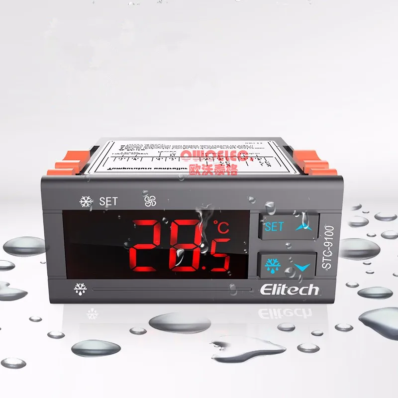 

Контроллер температуры Elitech 220 В переменного тока, с функцией охлаждения и датчиками звуковой сигнал вентилятора