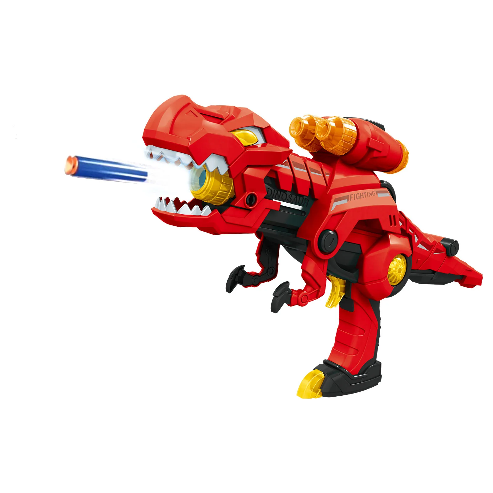

Dinosaur Toy Gun 3 In 1 Deformed Electric Soft Bullet Toy Gun Shooting Game Toy Shooting Target Soft Bullet Gun Toy