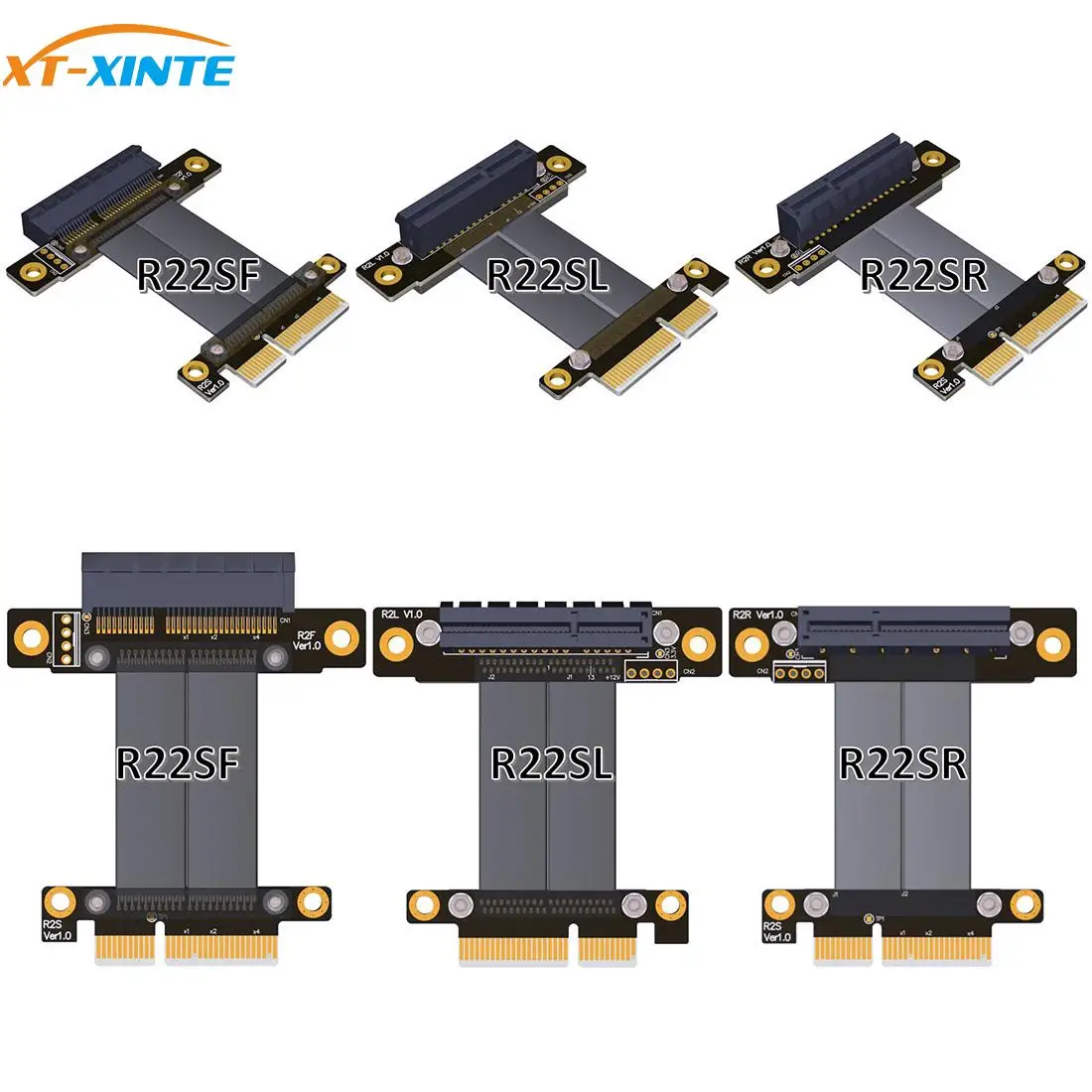 Удлинительный кабель PCIe 3 0x4 Male to Female PCI Express Gen3 32G/bps материнская плата графическая