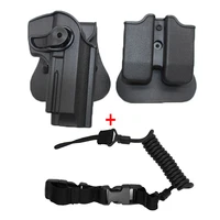 tactical gun holster for beretta m9 92 96 airsoft waist belt holster pistol case with 9mm mag pouch defense hunting accessories