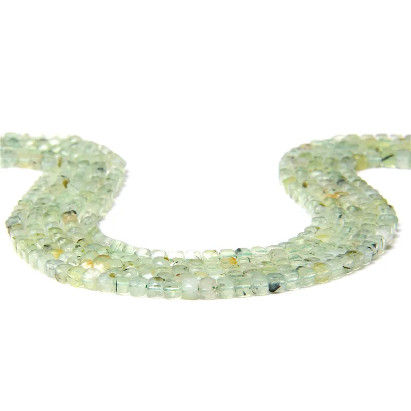 Прозрачный камень из натурального зеленого хрусталя 4 мм | Украшения и аксессуары