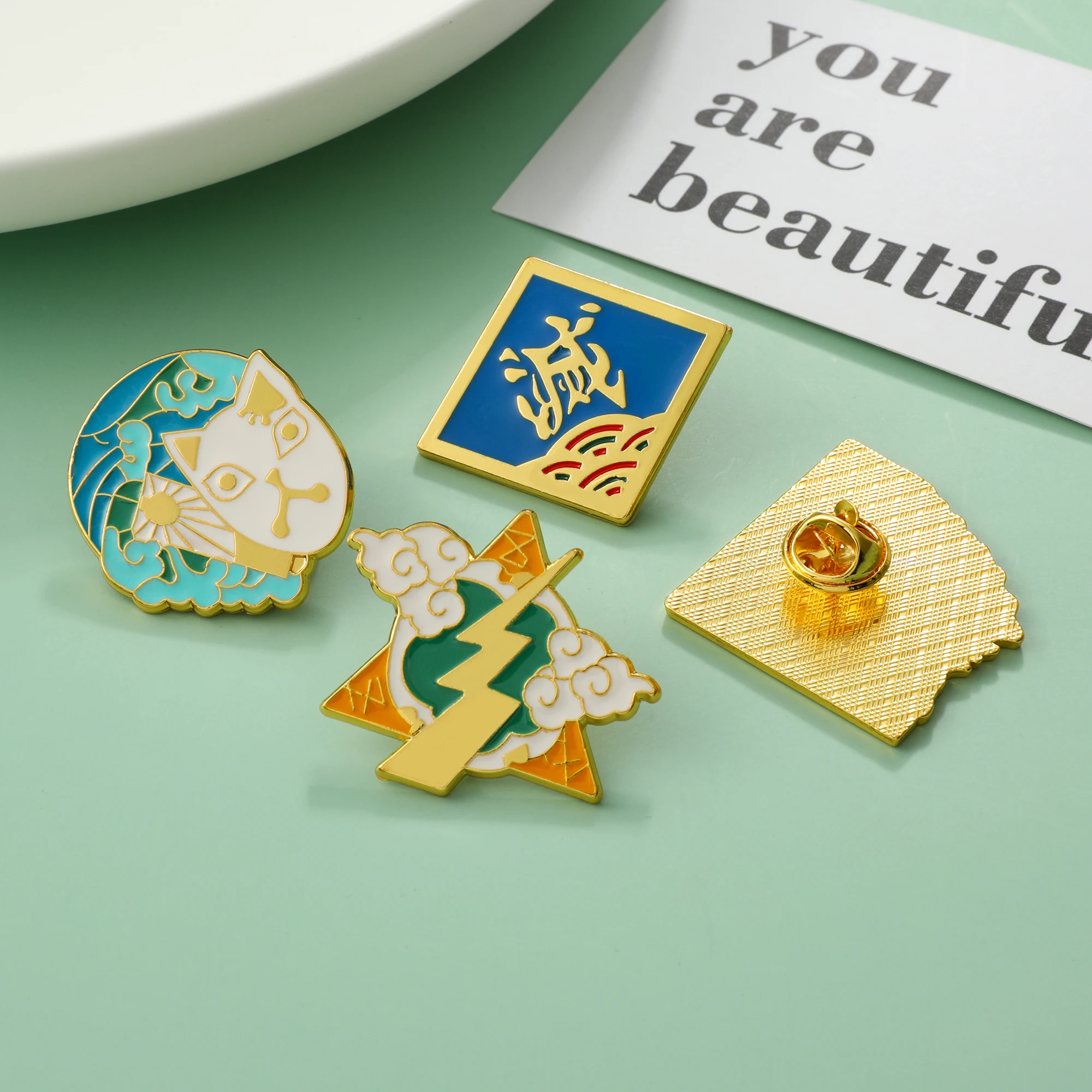 Японская аниме демон Slayer Брошь Косплей Аниме ярмарка аксессуары отворот булавка