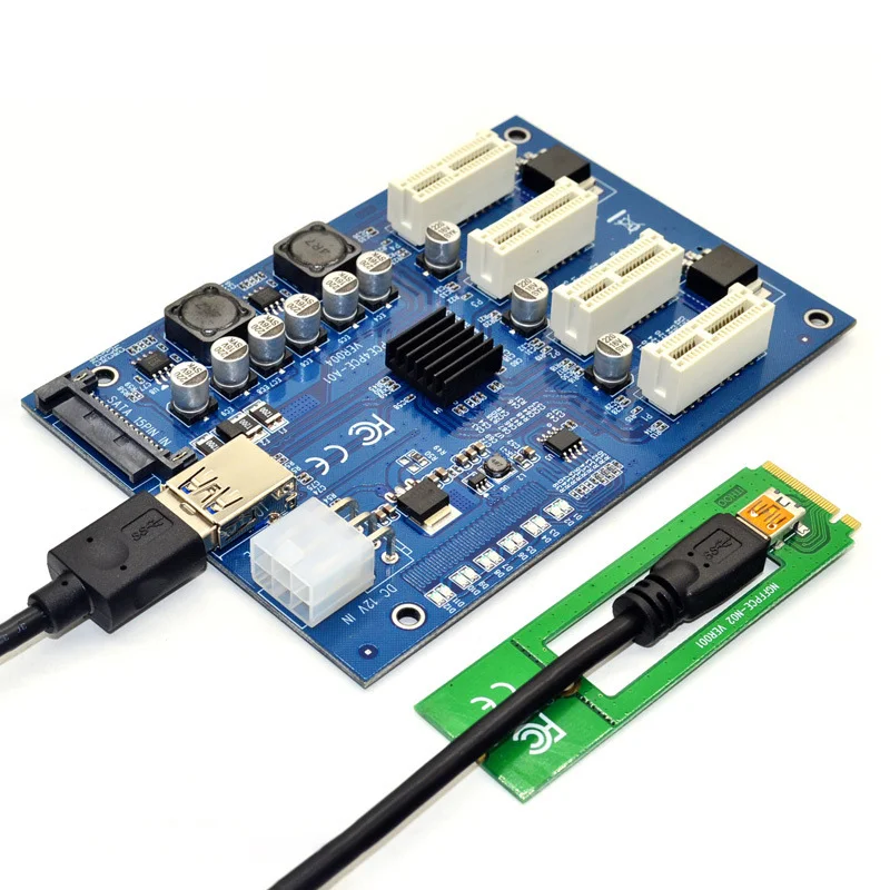 Комплект расширения PCI E X1 4PCI X16 с 1 до 4 портами усилитель Express концентратор 6
