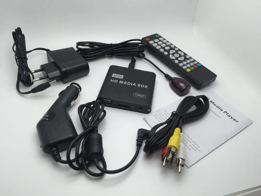 

REDAMIGO HD 1080P mini car Media Player for car Center HDD U Disk MultiMedia Player with Car Charger IR Extender AV SD/MMC