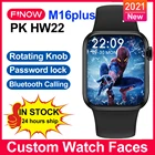 Смарт-часы Finow M16plus PK IWO W26 Plus ProW506 Series 6 BT, экран 2021 дюйма, Смарт-часы для IOS, Android VS HW22 Pro, 1,75