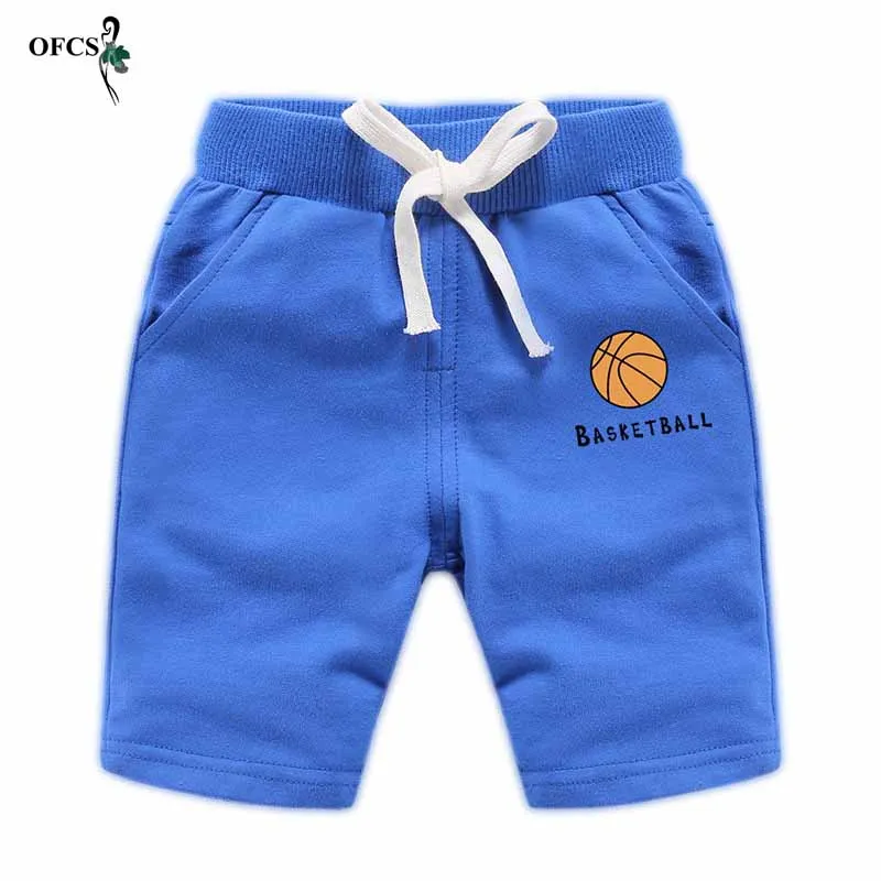 Hot Sale Solid Kids Trousers Children Pants For Baby Boys Summer Beach Loose Shorts Clothing Sports Retail size2-12T | Детская одежда и