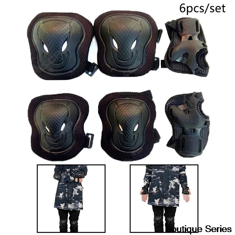 

6 Pcs Protective Knee Pads Motorcycle Bike Exquisite Knee Protector Skiing Skateboarding Knee Protector Avoid injury