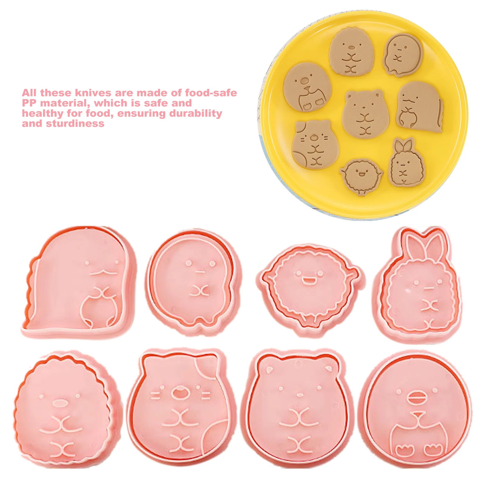 8 шт. формы для печенья форма детское украшение торта 3D Мини Мультяшные животные