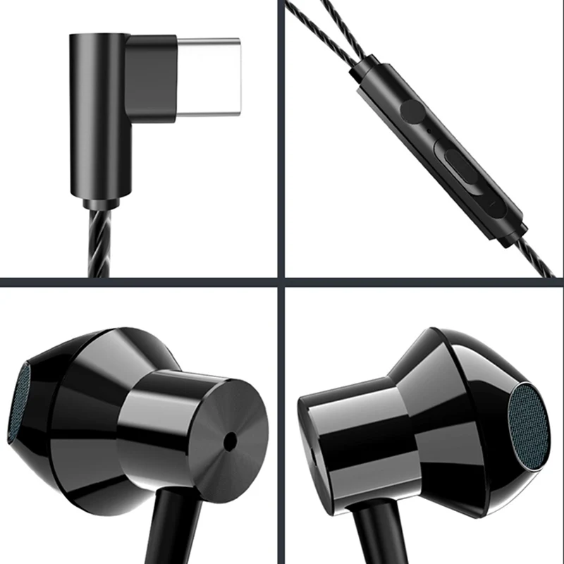 Проводные наушники с металлическим проводом игровые проводные