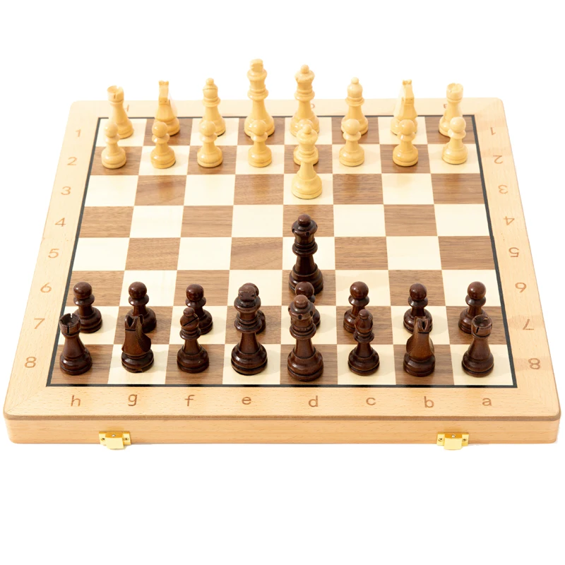 

Luxury Collection Folding Chess Set Toy Wood Big Chess Set Adult Educational Toys Children Birthday Gifts Juguetes Toy BC50XQ