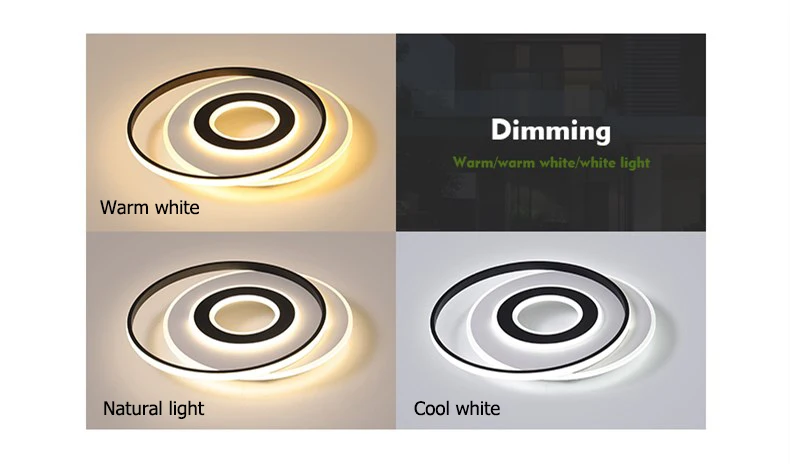 Круглая современная люстра освещение черный и белый блеск люстры ledLamp для гостиной спальни кухни Светодиодная потолочная люстра