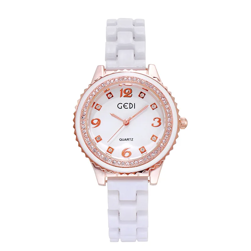 Hot Sale Women Ceramic Watches Luxury Lady Watch Woman Rhinestone Wristwatch.Fashion Crystal Fashion relogios | Наручные часы