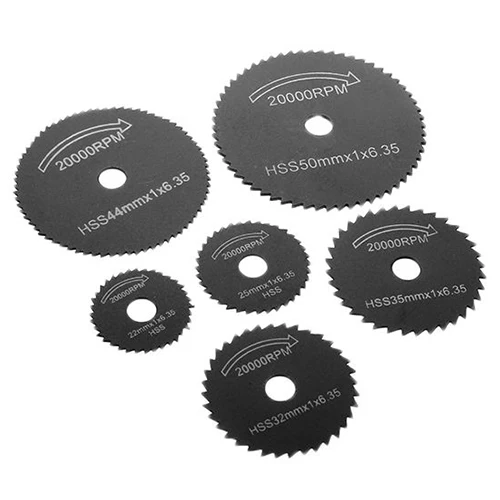 7 шт. черные HSS пильные диски режущие оправки режущий инструмент | Инструменты
