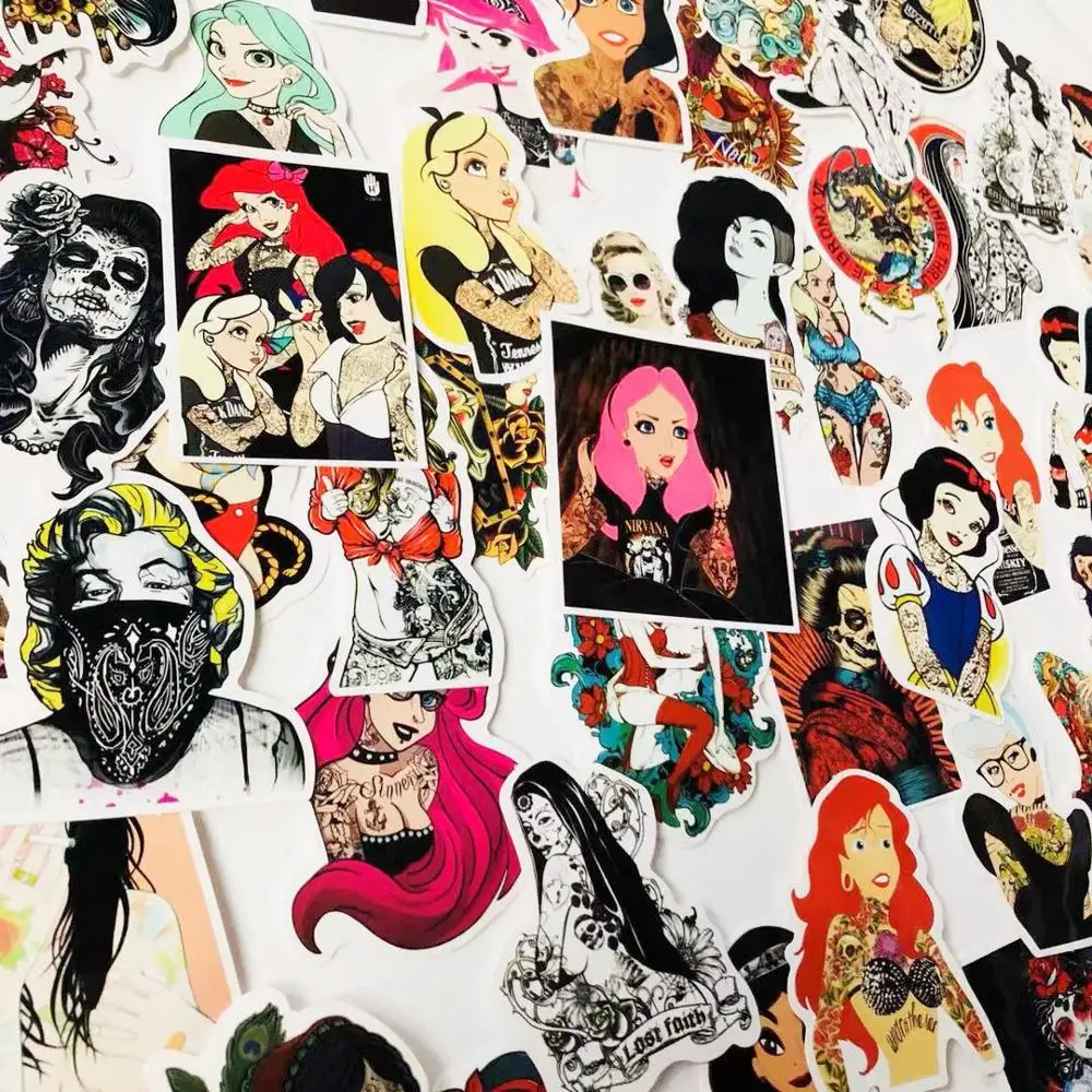 50 шт. Водонепроницаемая Сексуальная красивая татуировка для девочек наклейка