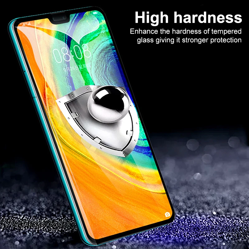 2 piezas para Oppo A91 vidrio para OPPO F15 dureza de vidrio templado cubierta completa pegamento Protector de pantalla vidrio Protector OPPO A91 F15 6,4"-2