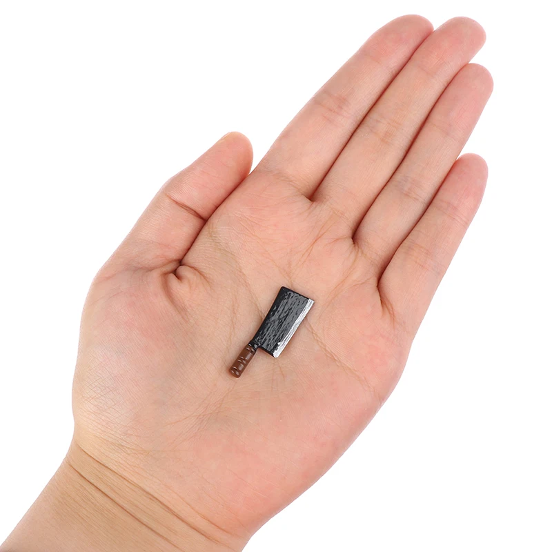 

1 шт. миниатюрный кукольный домик 1:12, металлический нож, кухонный нож, нож для резки овощей, кухонная игрушка, длина 3 см