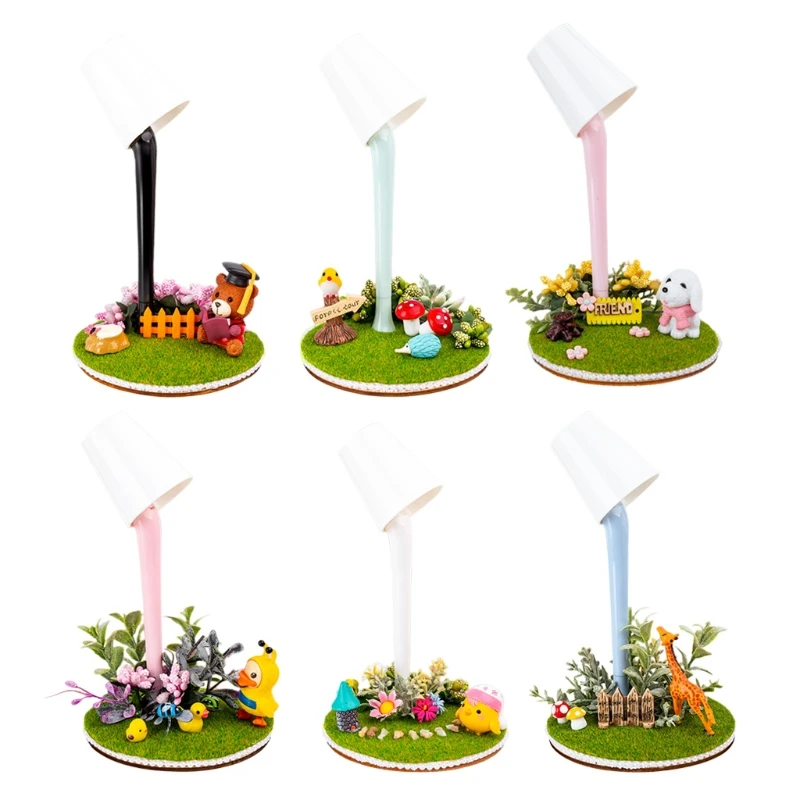 

1 Set Snowflake Mud Handmade Crafts Accessories Micro Landscape DIY Material Kit J2HD