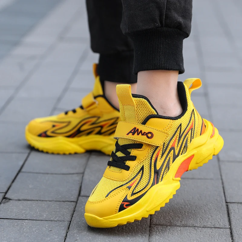 Большая детская беговая Обувь для мальчиков Детские кроссовки Сезон весна осень