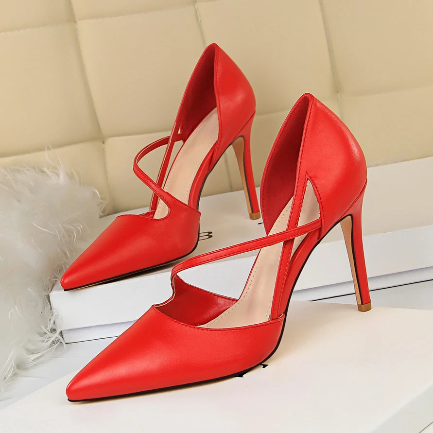 Женские классические туфли на высоком каблуке 9 5 см желтые синие розовые лодочки