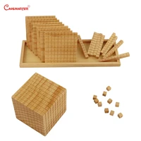 ten base math toys montessori wooden box professional montessori student teaching number educational toys children ma085